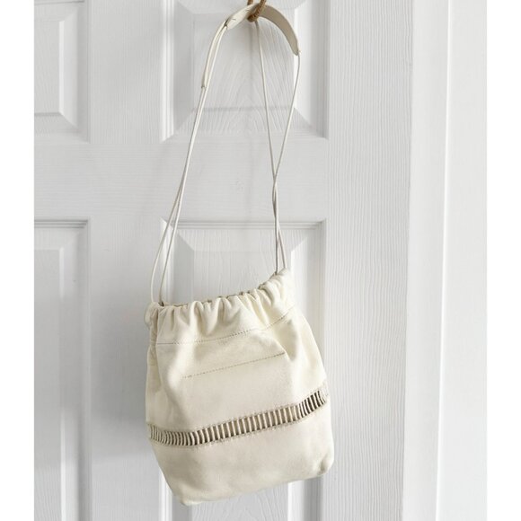 Jil Sander Dumpling Bag in Ivory w Cutouts - Picture 11 of 11